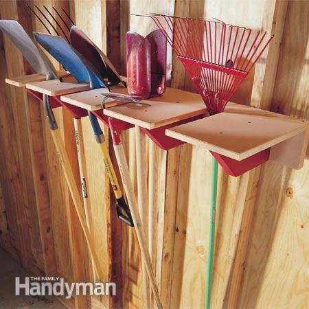 50+ Home Storage Solutions & Ideas Shovel-Rack