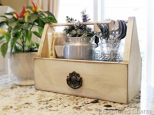 50+ Home Storage Solutions & Ideas Toolbox-Kitchen-Caddy