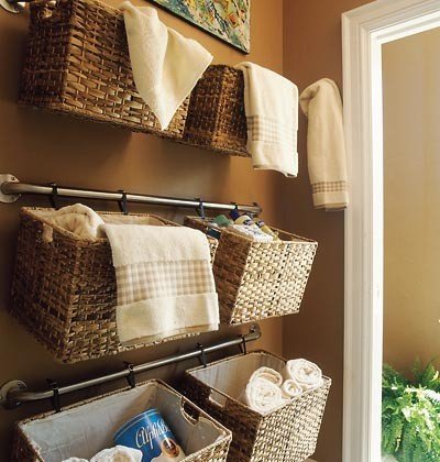 50+ Home Storage Solutions & Ideas Wall-Basket-Storage