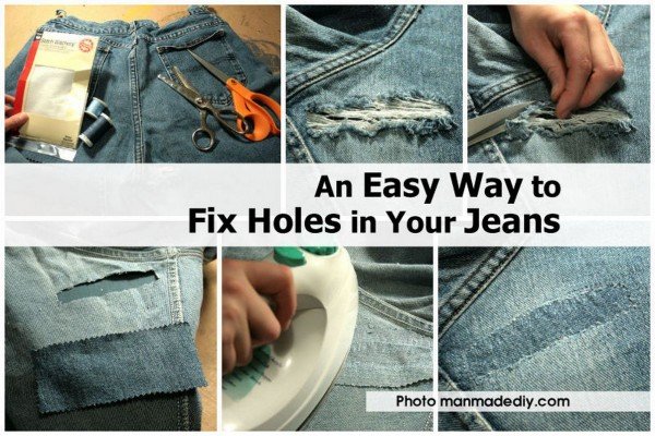 How to Fix a Hole in Jeans • Heather Handmade