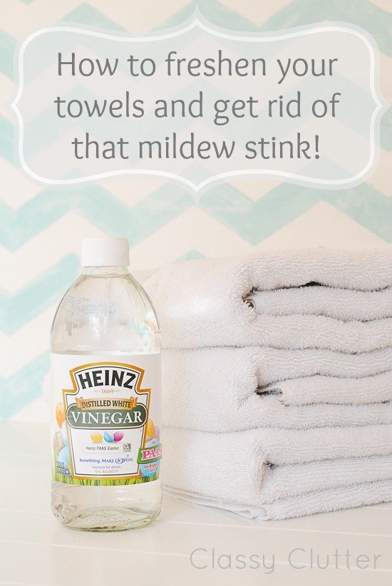 Clean your towels and get rid of the mildew stain.