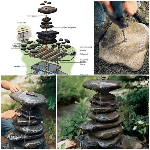 DIY How to Make Water Garden Fountain