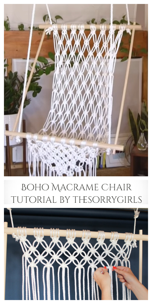 DIY Macrame Hammock Chair Tutorials + Video