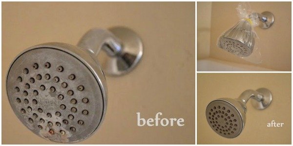 20+ Amazing Cleaning Tips that Save Time and Work4-How to Clean a Showerhead