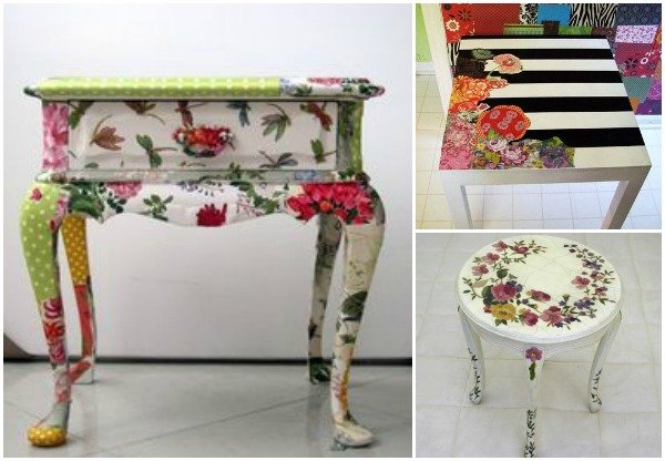 How to DIY Decoupaged furniture tutorial