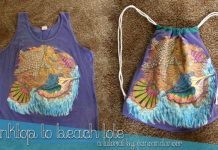 How to DIY Drawstring T-shirt Backpack How to DIY Drawstring T-shirt Backpack