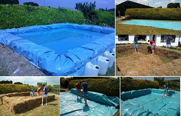 How to DIY Hay Swimming Pool 