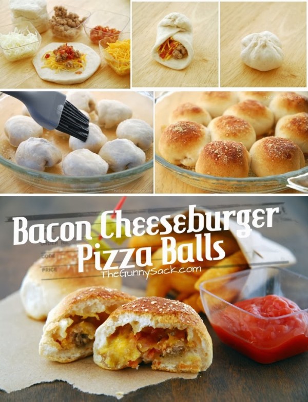 How to DIY Tempting Bacon Cheeseburger Pizza Balls