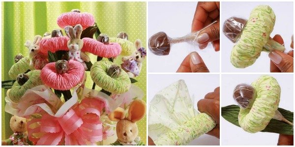 How to DIY Chocolate Paper Flower Bouquet