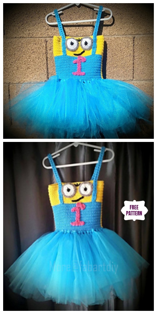 DIY Crochet Minion Tutu Dress Free Crochet Pattern