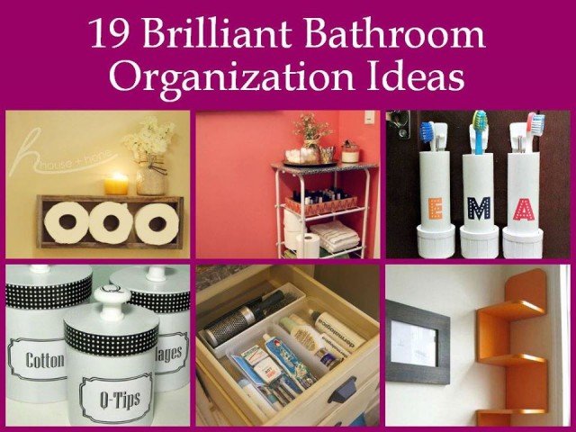 19 Brilliant Bathroom Organization Ideas