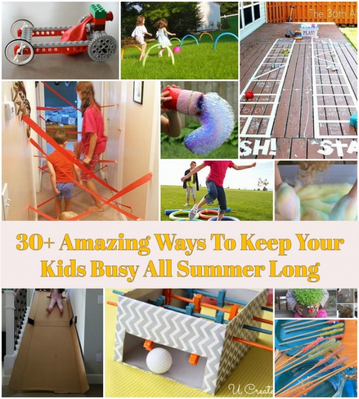 30+ Amazing Ways To Keep Your Kids Busy All Summer Long@fabartdiy