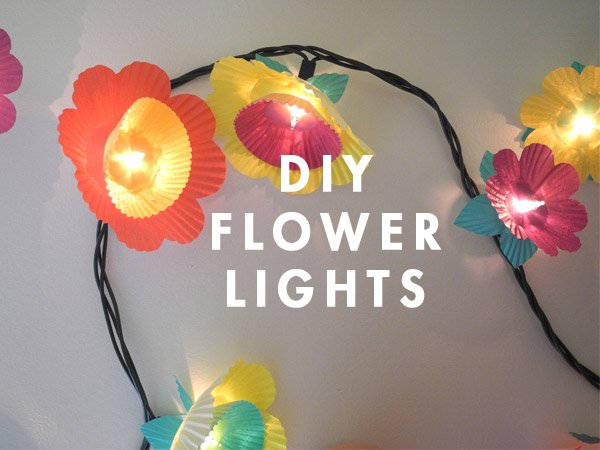 DIY Adorable Cupcake Flower Lights