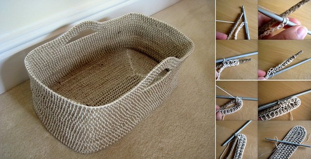 DIY Rope Basket Free Crochet Pattern + Video