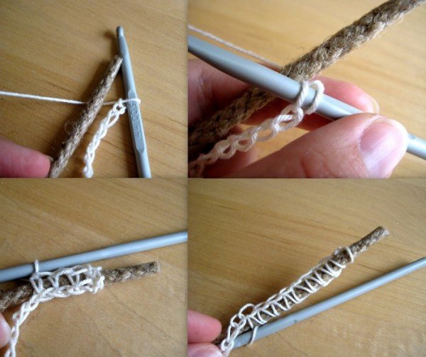 Comment bricolage Crochet Rope panier