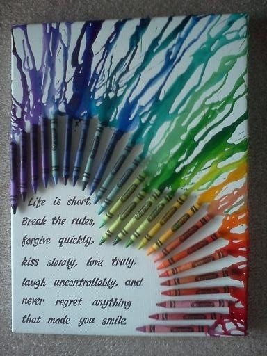 How to DIY Melted Crayon Canvas Art