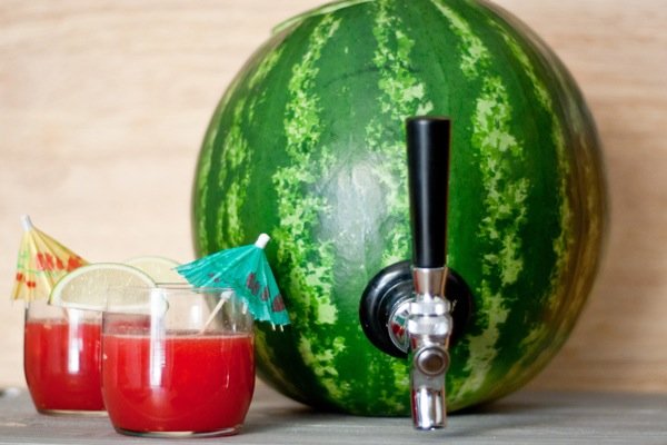 How to Serve Watermelon - diy watermelon cocktail keg tutorial