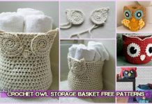 How to DIY Crochet Owl Basket Free Pattern DIY Crochet Owl Basket Storage Container Free Patterns