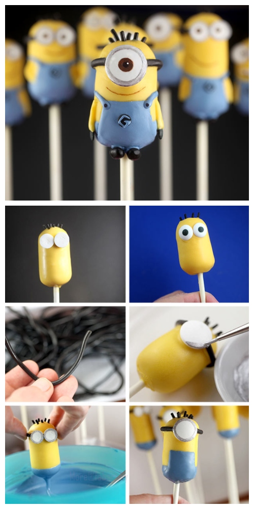 DIY Mini Minion Cake Pops Recipes & Tutorials