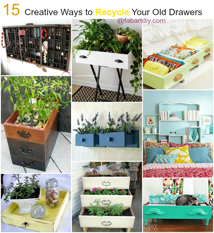 15 Creative Ways to Recycle Your Old Dresser Drawers 