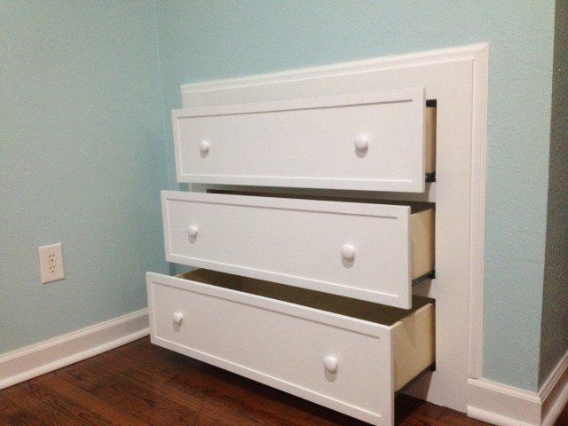 DIY How to Make Built-In Dresser