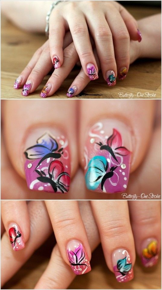 DIY Butterfly Nail Art Tutorials