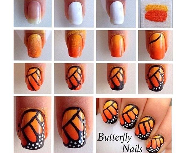 DIY Butterfly Nail Art Tutorials