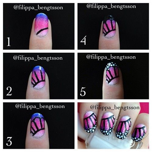 DIY Butterfly Nail Art Tutorials