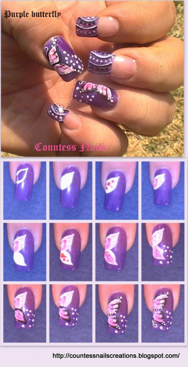 DIY Butterfly Nail Art Tutorials