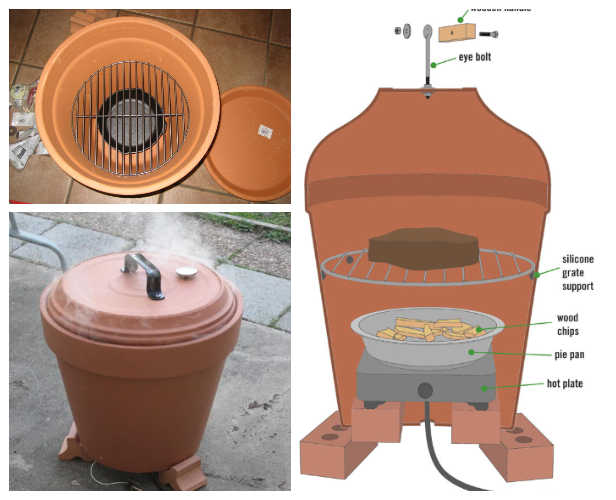 DIY Clay Pot Smoker Outdoor Cooker Tutorial