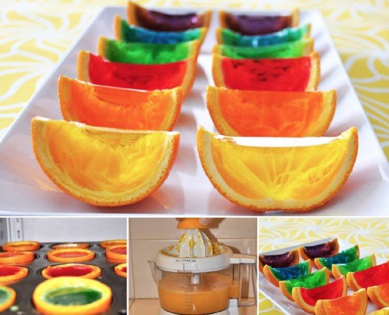DIY Fruit Jello Shots - DIY Orange Peel Jello Shots Recipe