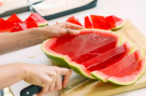 DIY Fruit Jello Shots - DIY XL Watermelon Jello 