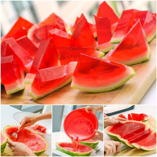 DIY Fruit Jello Shots - DIY XL Watermelon Jello Shots