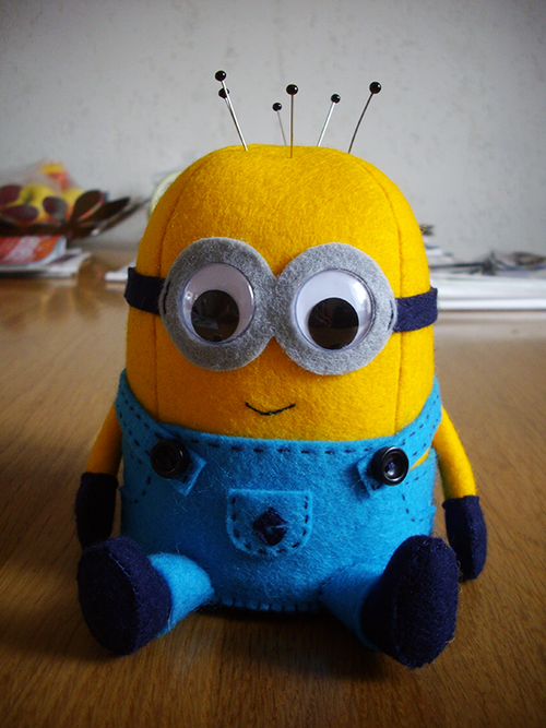 DIY Minion Pincushion Sew Free Pattern & Tutorial