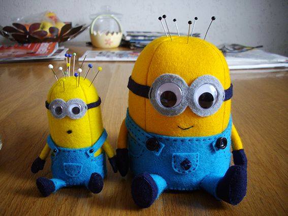 DIY Minion Pincushion Sew Free Pattern & Tutorial