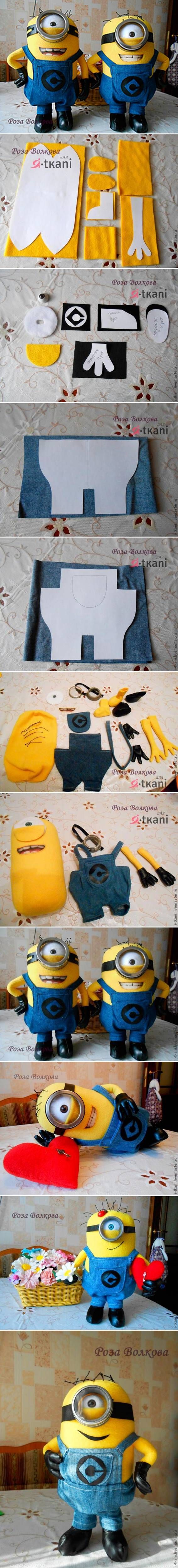 DIY Minion Pincushion Sew Free Pattern & Tutorial