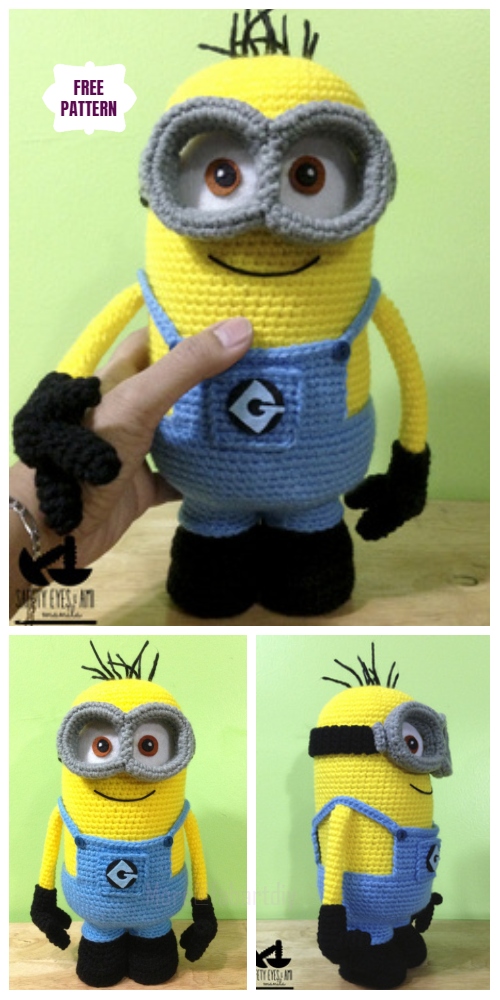 DIY Amigurumi Crochet Minion Free Patterns 