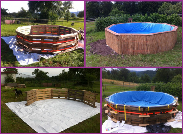 DIY Swimming Pool Out of Pallets Tutorial