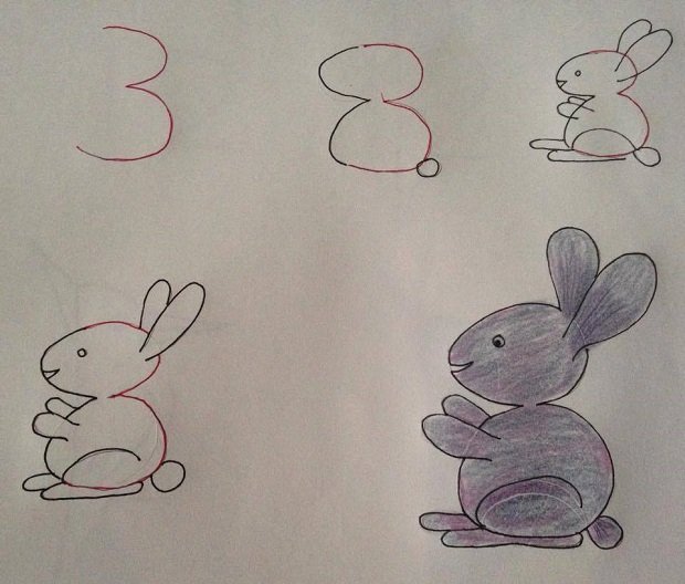 Kid-Friendly Drawings That Are Made With Numbers As A Base