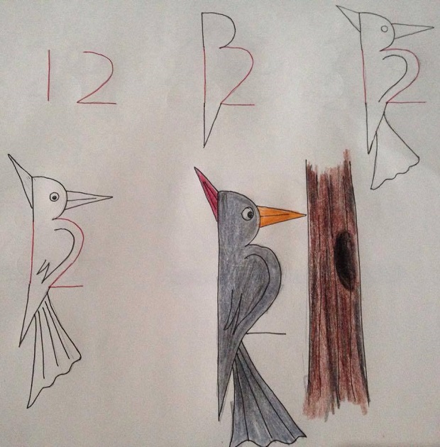 Kid-Friendly Drawings That Are Made With Numbers As A Base