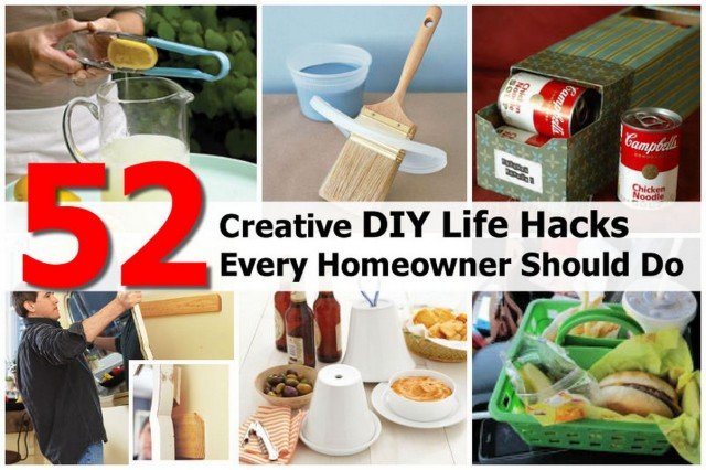 52 Creative DIY Life Hacks Every Homeowner Should Do