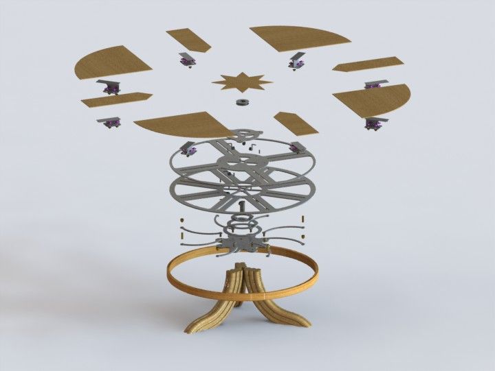 Creative Design of Expandable Round Dining Table
