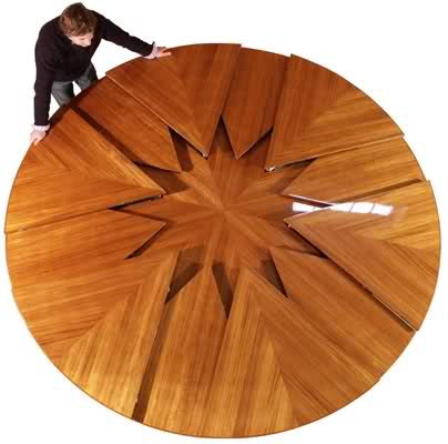 Creative Design of Expandable Round Dining Table5