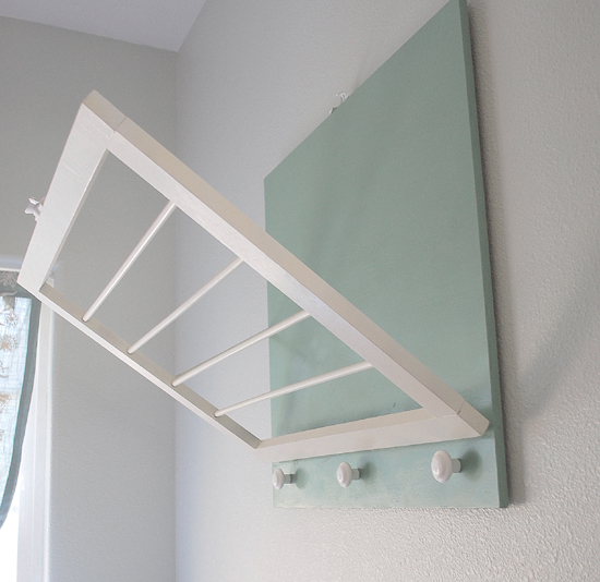 DIY Wall Mounted Laundry Drying Rack