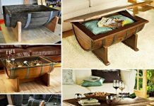 How to Recycle Wine Barrel into Amazing Whiskey Coffee Table (Video) DIY Whiskey Barrel Coffee Table instructions and tutorials with video