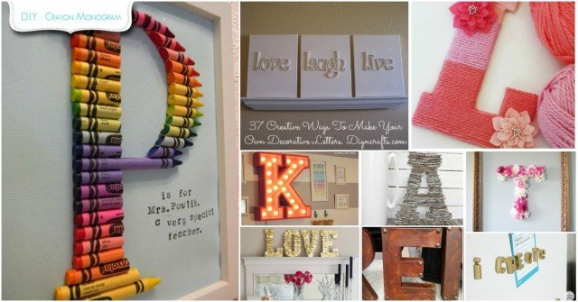 18 Easy and creative decorative letters - Craftionary