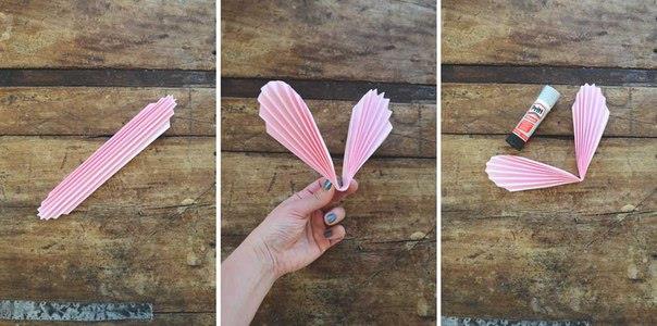 How to DIY Folded Heart Garland