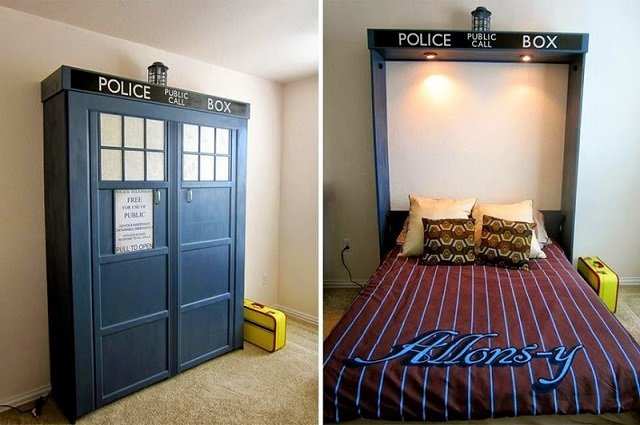 How to DIY Tardis Murphy Bed