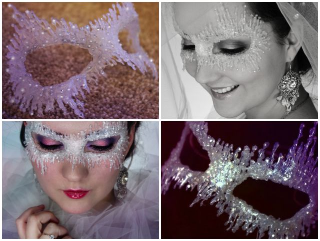 How to Make Hot Glue Ice Queen Mask