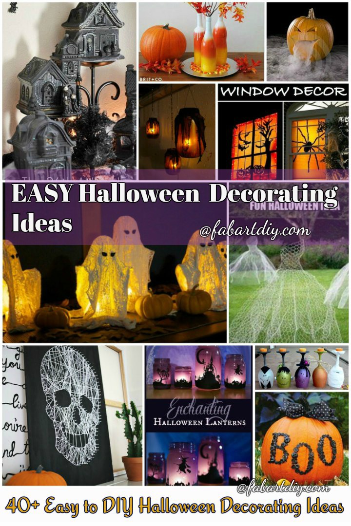 40+ Easy to DIY Halloween Decorating Crafts and Ideas